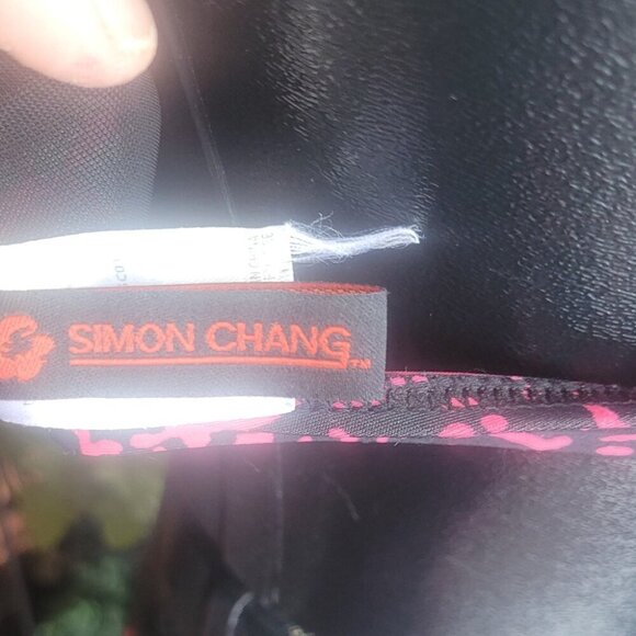 Simon Chang Black and Pink Bikini Swimsuit 10 - Picture 7 of 7